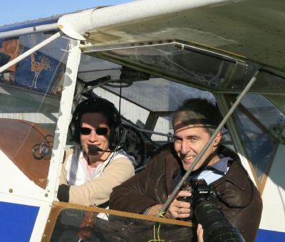 Les auteurs à bord du Condor